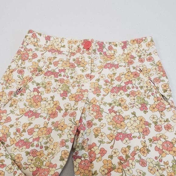 Loft Petites Floral Marisa Cropped Pants Size 2P - Picture 4 of 8